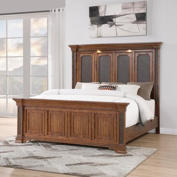 Amara-BROWN QUEEN BED