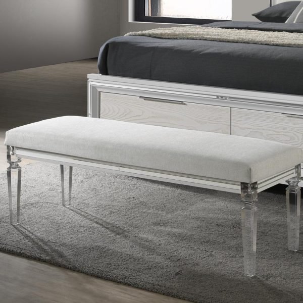 Finn-PALE ALMOND BENCH