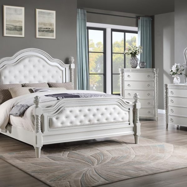 Jasper-QUEEN BED - DRESSER - MIRROR