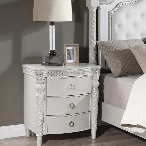 Jasper-SILVER Nightstand