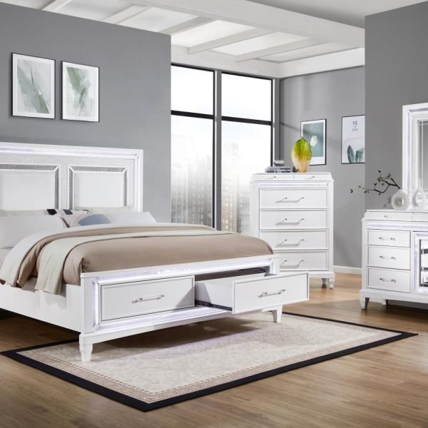 Quentin-QUEEN BED FRAME - DRESSER - MIRROR - CHEST - NIGHTSTAND