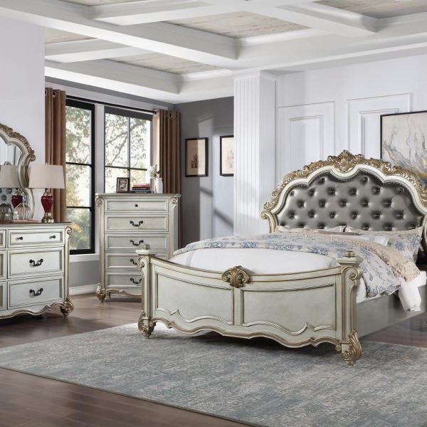 Ashton-QUEEN BED - DRESSER - MIRROR