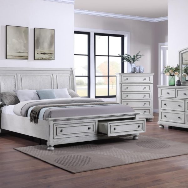 Gideon-QUEEN BED-DRESSER-MIRROR