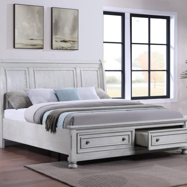 Gideon-WHITE QUEEN BED