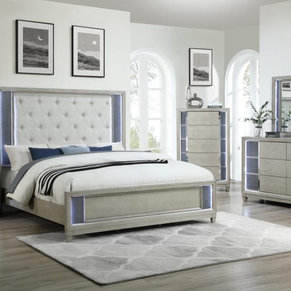 Kieran-QUEEN BED FRAME - DRESSER - MIRROR - CHEST - NIGHTSTAND