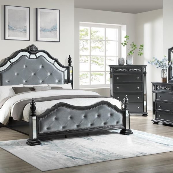 Layla-QUEEN BED-DRESSER-MIRROR