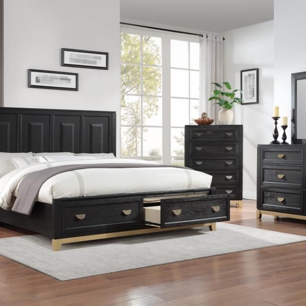 Reese-QUEEN BED-DRESSER-MIRROR