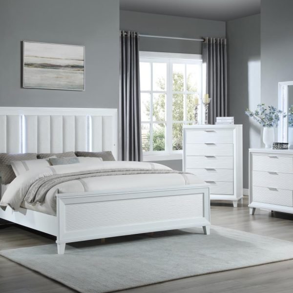 Theo-QUEEN BED FRAME - DRESSER - MIRROR - CHEST - NIGHTSTAND