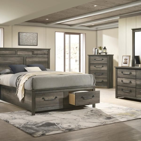 Zara-KING BED FRAME - DRESSER - MIRROR - CHEST - NIGHTSTAND