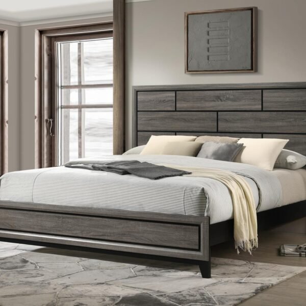 Xavier-GRAY QUEEN BED