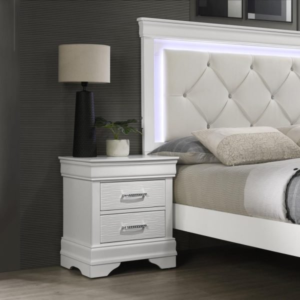 Finley-WHITE Nightstand
