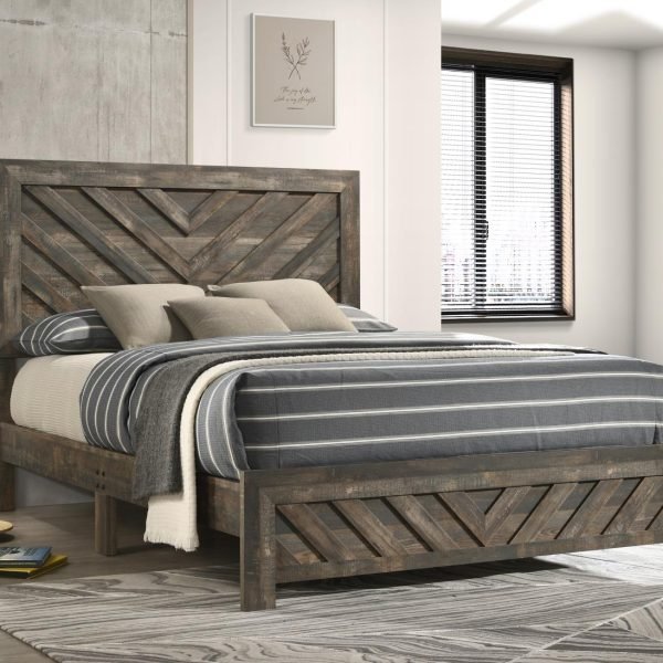 Margaret-ANTIQUE BROWN KING BED