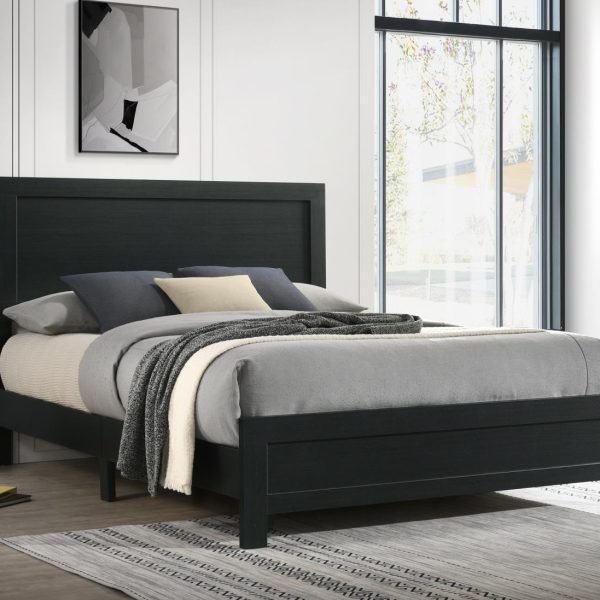 Wesley-BLACK KING BED