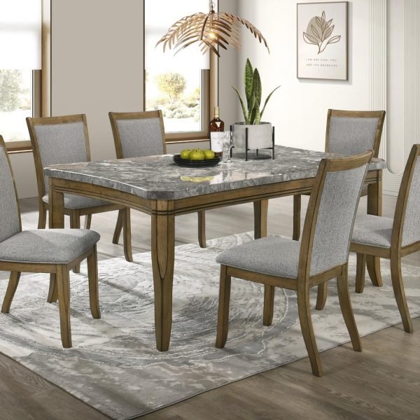 Alistair-DINING TABLE & 4 SIDE CHAIRS