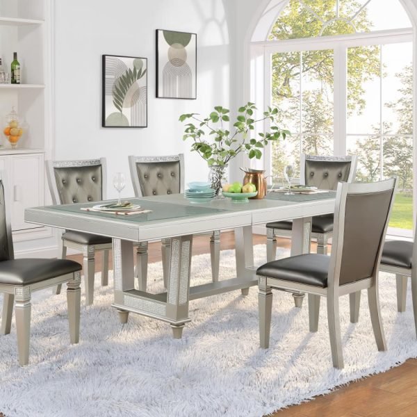 Mortimer-DINING TABLE & 6 SIDE CHAIRS