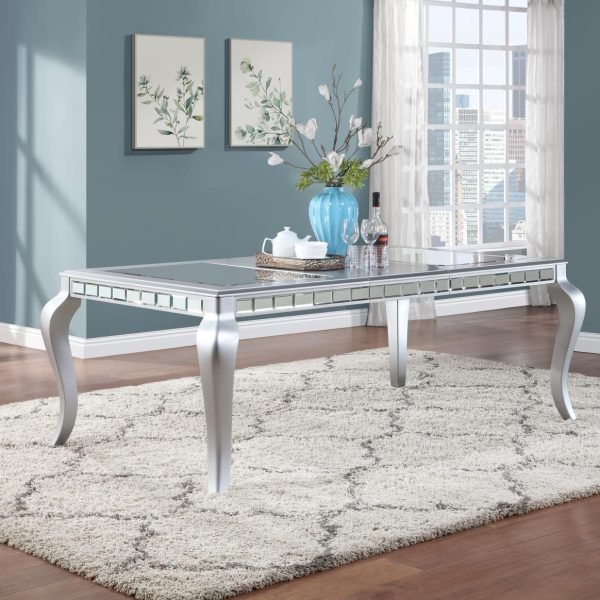 Reginald-SILVER SHIMMER DINING TABLE