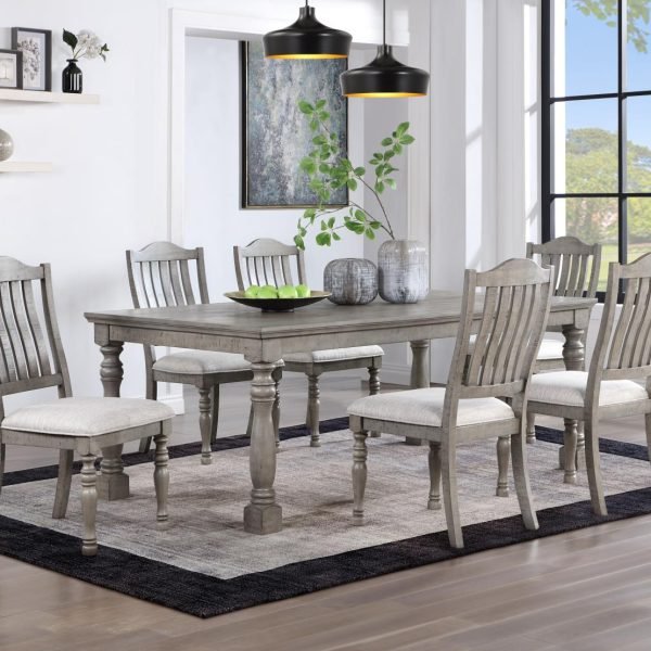Clementia-DINING TABLE & 6 CHAIRS