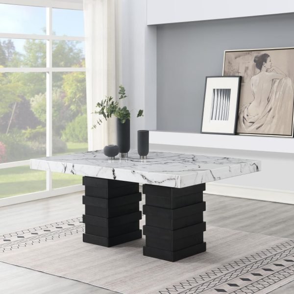 James-WHITE DINING TABLE