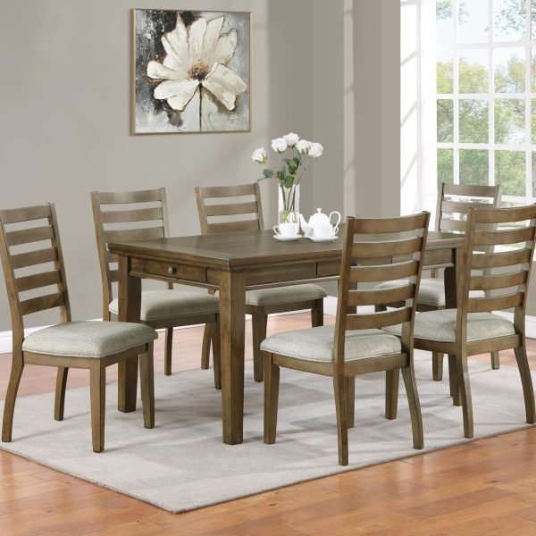 Isidore-Dining Table & 4 Side Chairs