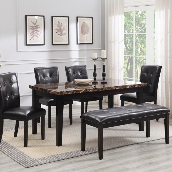 Barnaby-Dining Table & 6 Side Chairs