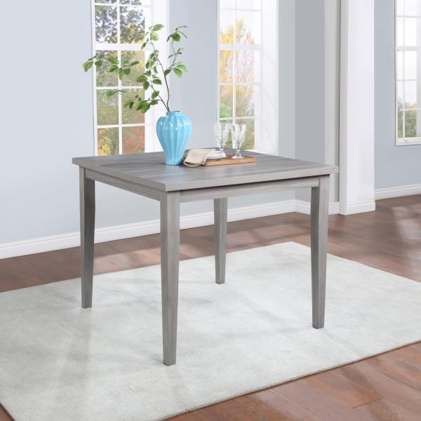 Cressida-GRAY SQUARE COUNTER HEIGHT TABLE