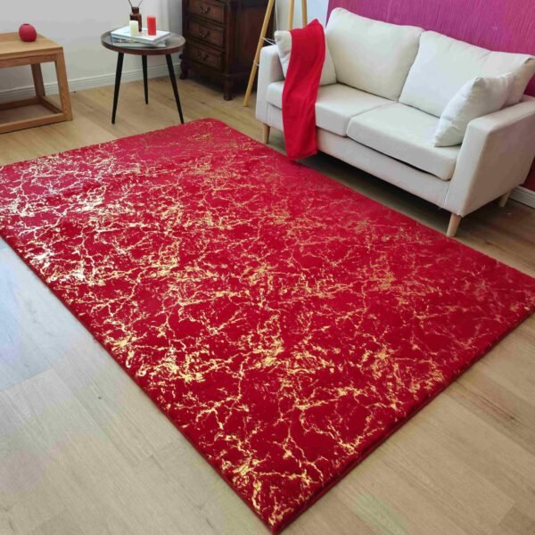 TIMMY-S SHAGGY Rug TD3396-B5-RED+GOLD