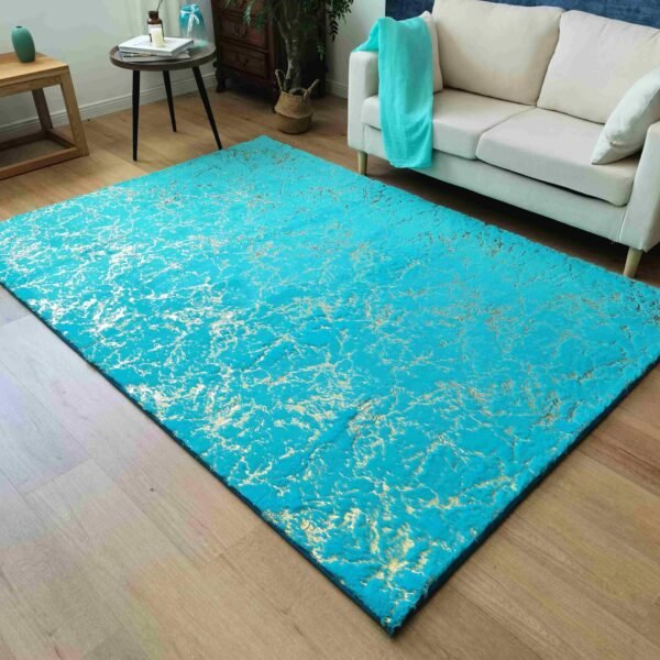 TIMMY-S SHAGGY Rug TD3396-B6-TEAL+GOLD