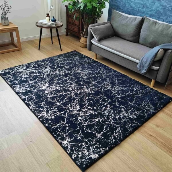 TIMMY-S SHAGGY Rug TD3396-B9-NAVY+SILVER