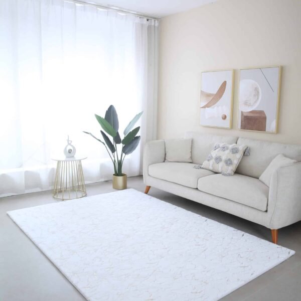 TIMMY-S SHAGGY Rug White-Silver