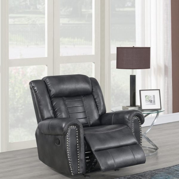 Angela  -GRAY PU MATCH MOTION CHAIR