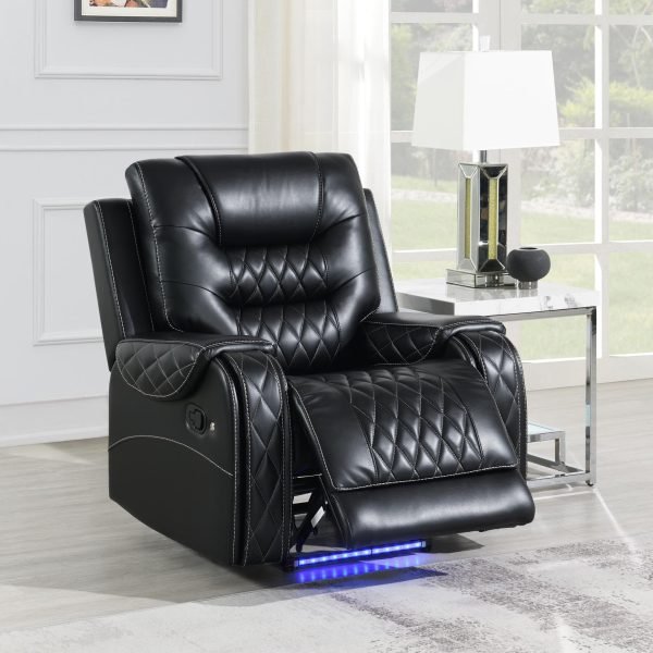 Benjamin  -BLACK MOTION RECLINING CHAIR