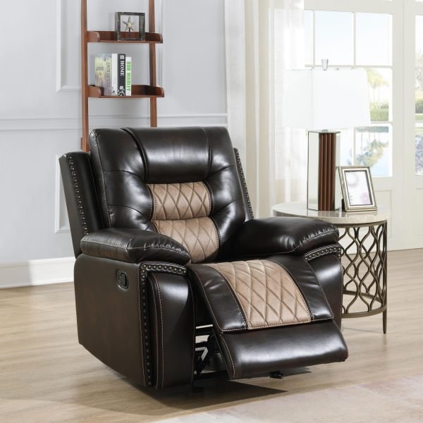 Bennett  -BROWN MOTION GLIDER CHAIR