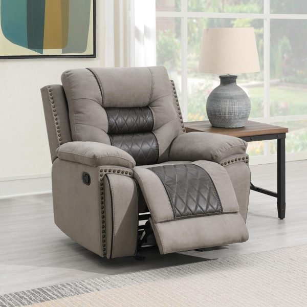 Blake  -GRAY/CHARCOAL MOTION GLIDER CHAIR