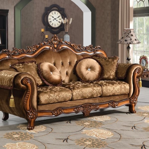Ella  -TRADITIONAL BROWN SOFA