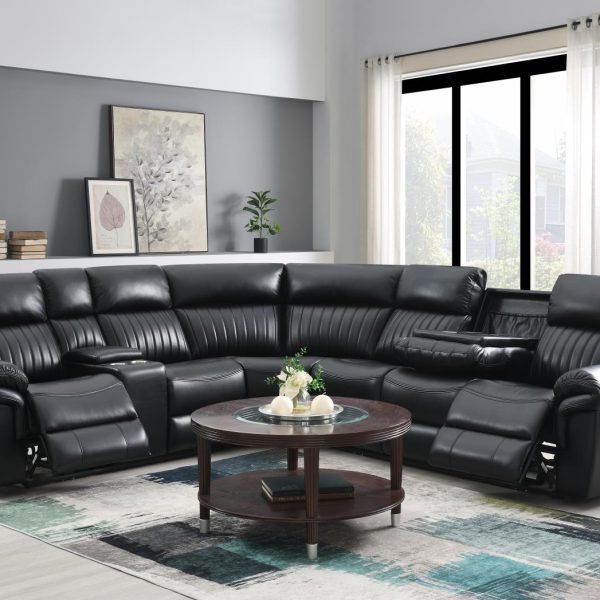 Heidi  -GRAY SOFA W/TWO WHITE FUR PILLOWS