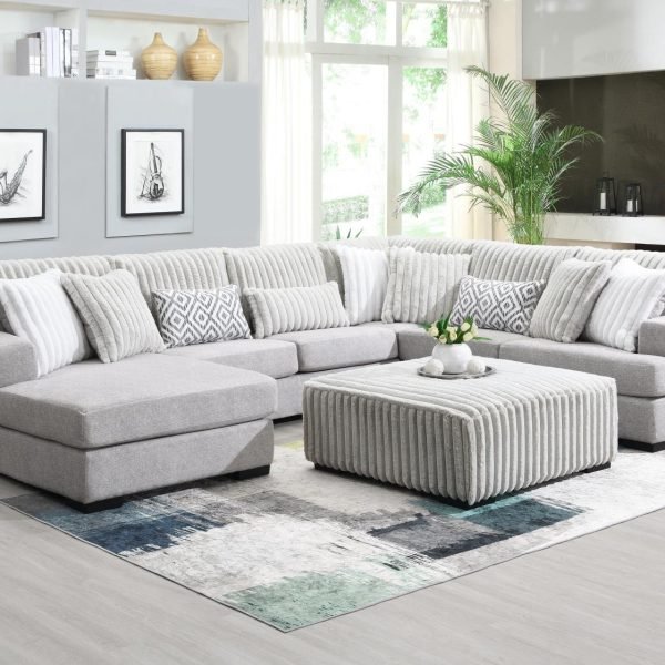 Justin  -LIGHT GRAY 3 PC SECTIONAL