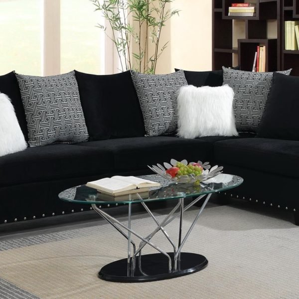 Nora  -BLACK 2 PC SECTIONAL