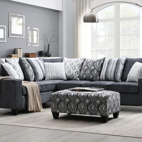 Odette  -GRAY 2PC SECTIONAL