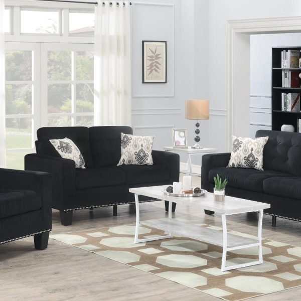 Tristan  -BLACK VELVET SOFA