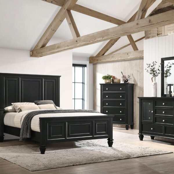 Sandy
  Beach 5-piece Eastern King Bedroom Set Black