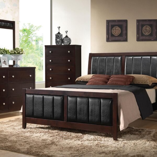 Carlton 5-piece California King Bedroom  Set Cappuccino