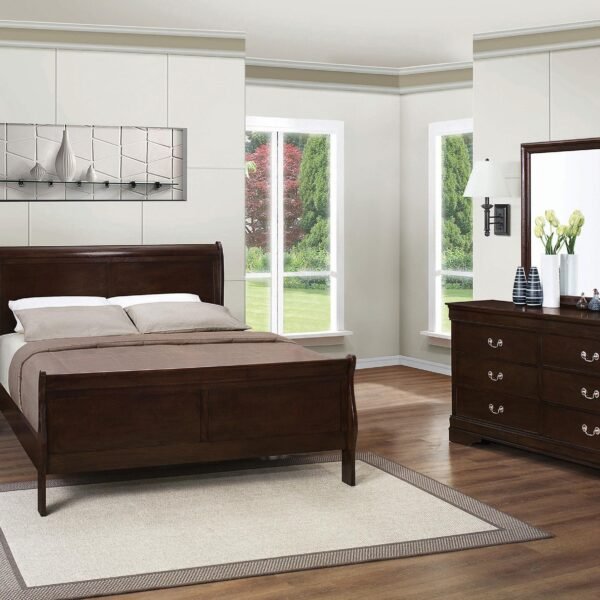 Louis Philippe 4-piece Full
  Bedroom Set Cappuccino