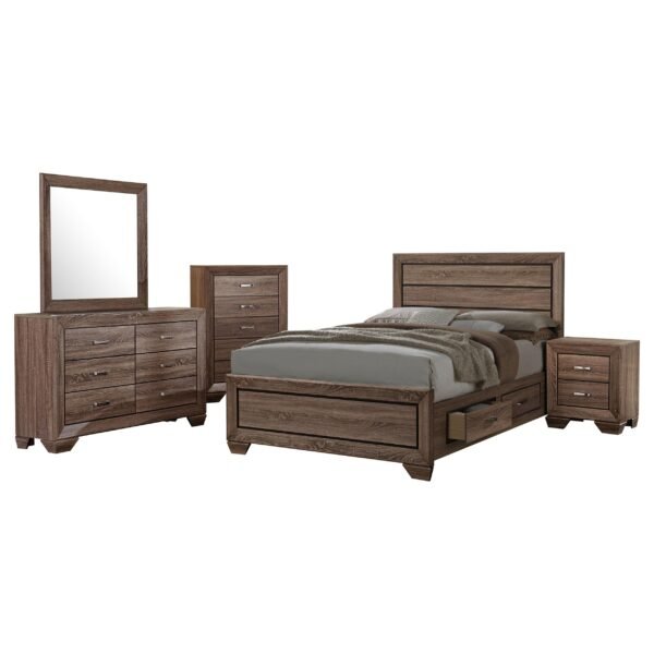 Kauffman 5-piece California King Bedroom
  Set Washed Taupe