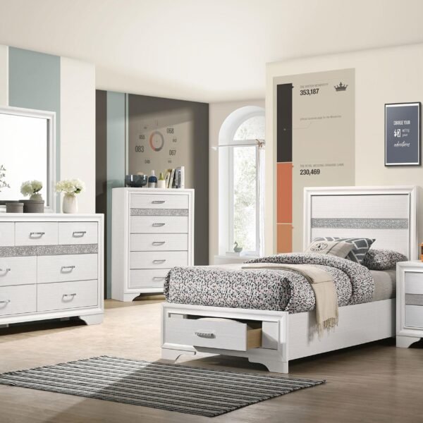 Miranda 5-piece Twin Bedroom Set White
