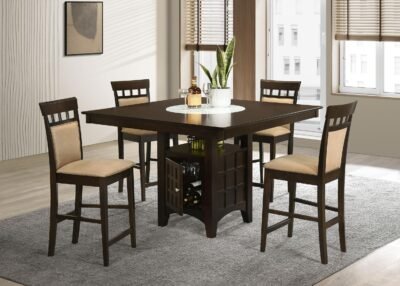 Gabriel 5-piece Square Counter Height
Dining Set Cappuccino