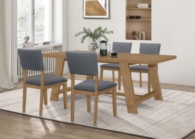Sharon 5-piece Rectangular Dining Table
Set Brown