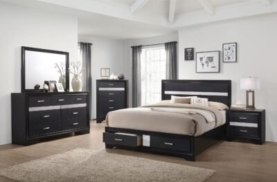Miranda 5-piece California King Bedroom
Set Black