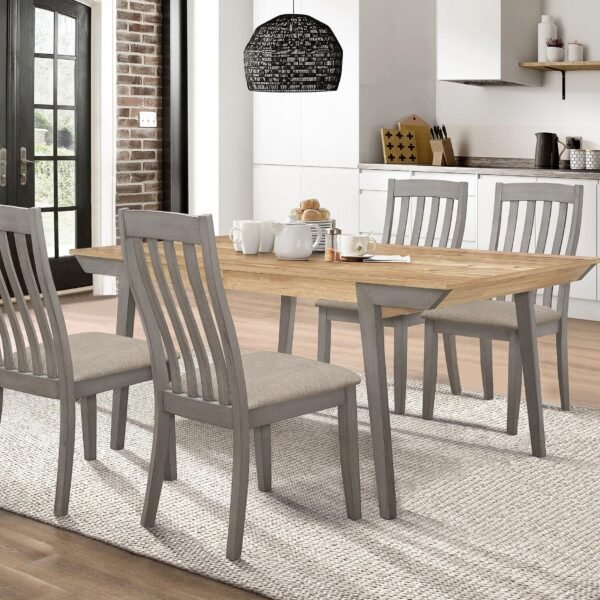 Nogales 5-piece Rectangular Dining Table Set Coastal Grey