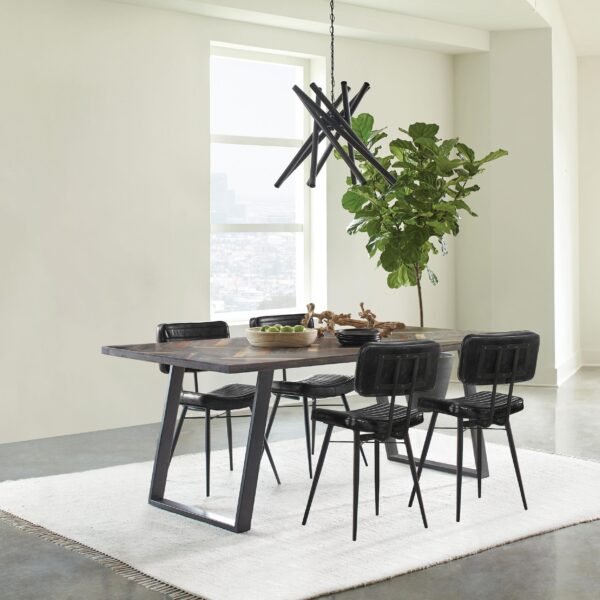 Misty 5-piece Rectangular Dining Set Sheesham and Espresso