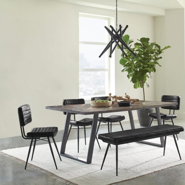 Misty 6-piece Rectangular Dining Set Sheesham and Espresso